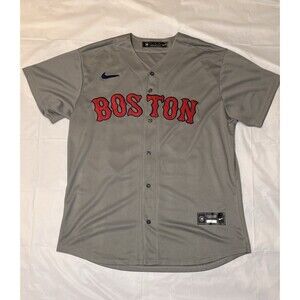 Boston J. D. MARTINEZ #28 - MLB Nike Grey Baseball Jersey - Jersey Size (L)